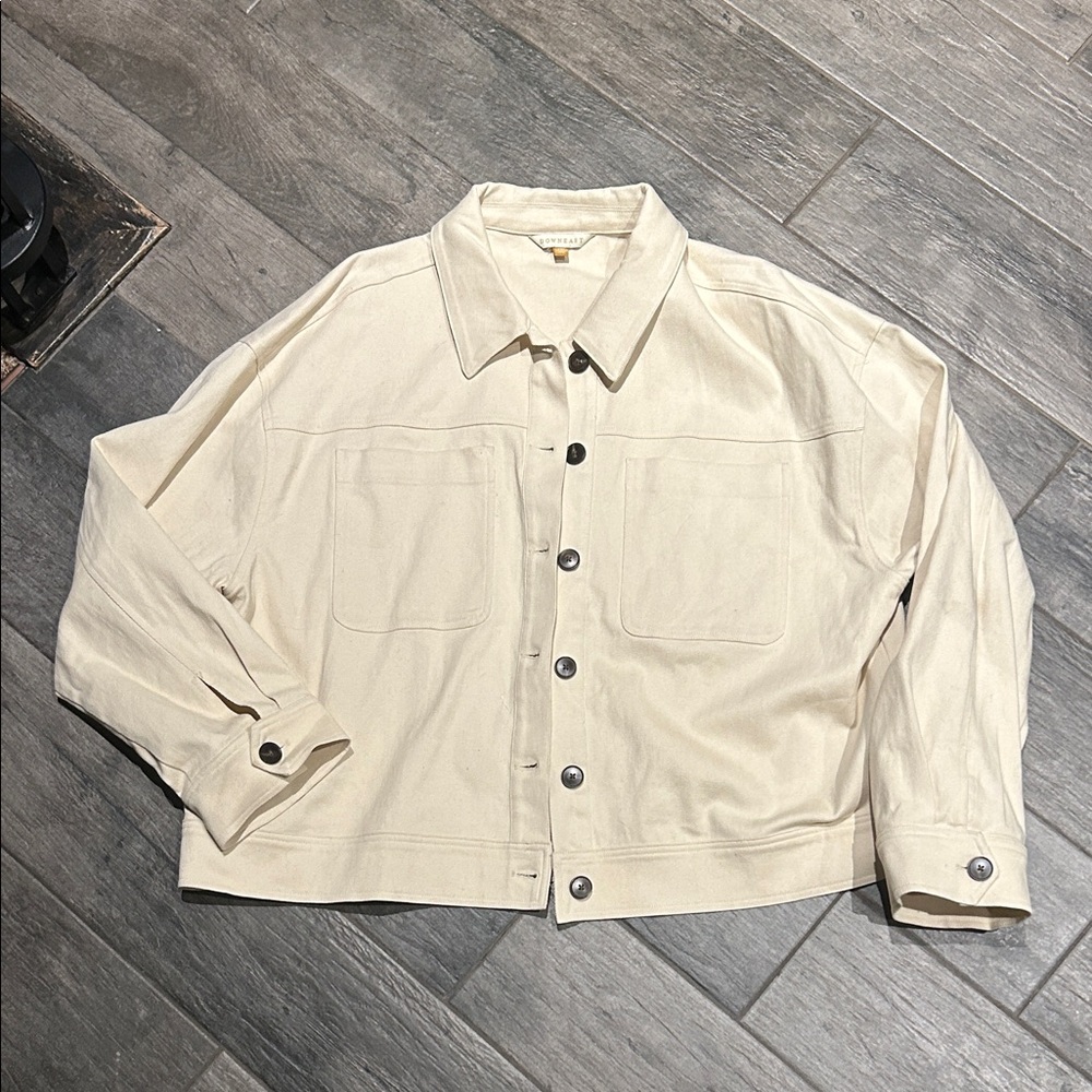 DownEast Cream Shirt Jacket